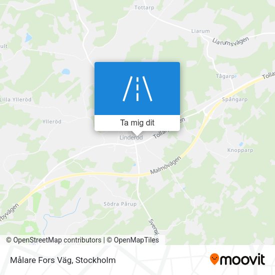 Målare Fors Väg karta