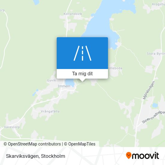 Skarviksvägen karta