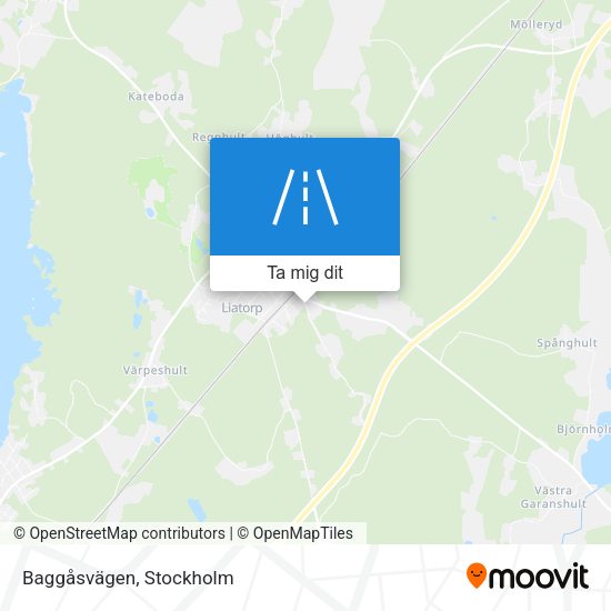 Baggåsvägen karta