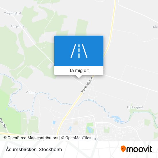 Åsumsbacken karta
