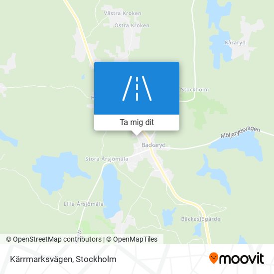 Kärrmarksvägen karta