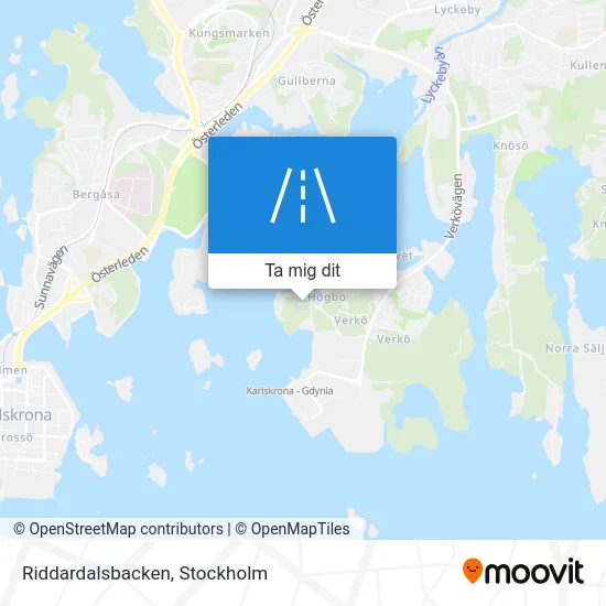 Riddardalsbacken karta