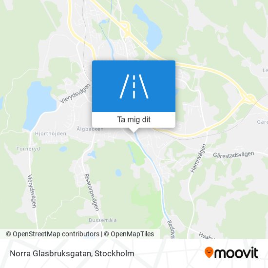 Norra Glasbruksgatan karta