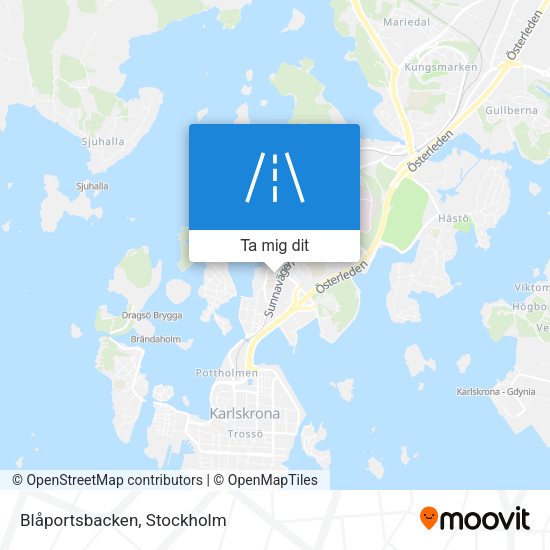 Blåportsbacken karta