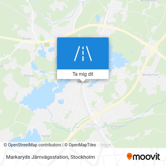 Markaryds Järnvägsstation karta