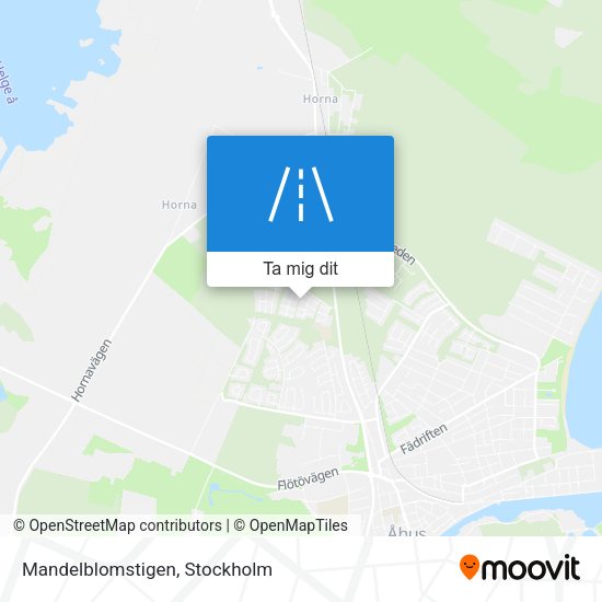 Mandelblomstigen karta