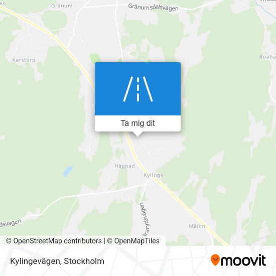Kylingevägen karta