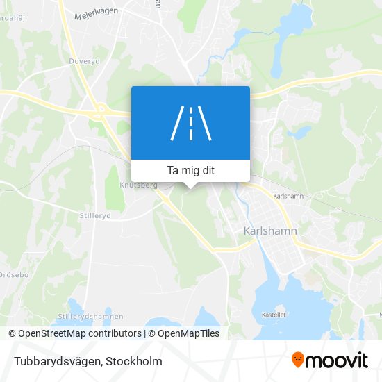 Tubbarydsvägen karta