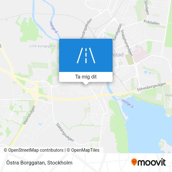 Östra Borggatan karta