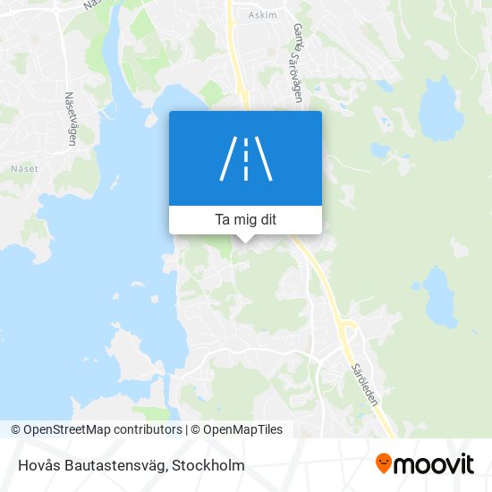 Hovås Bautastensväg karta