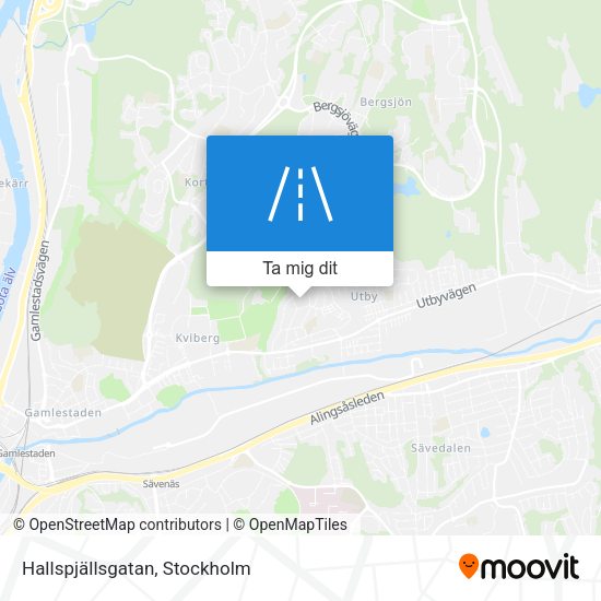 Hallspjällsgatan karta