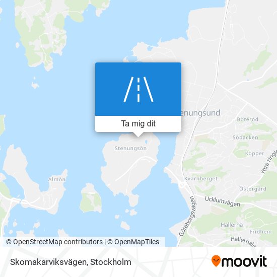 Skomakarviksvägen karta