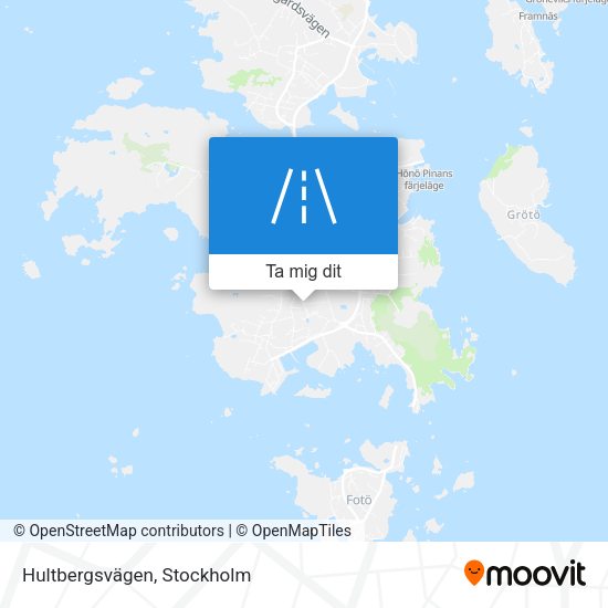Hultbergsvägen karta