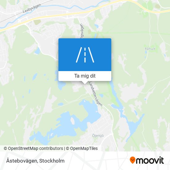 Åstebovägen karta