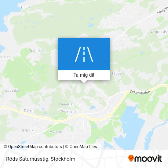 Röds Saturnusstig karta