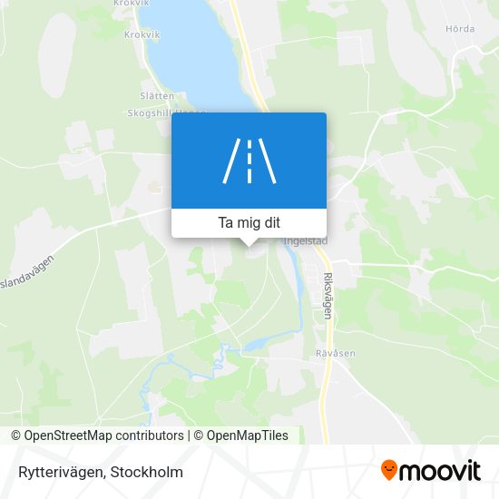 Rytterivägen karta