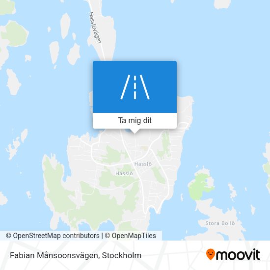 Fabian Månsoonsvägen karta