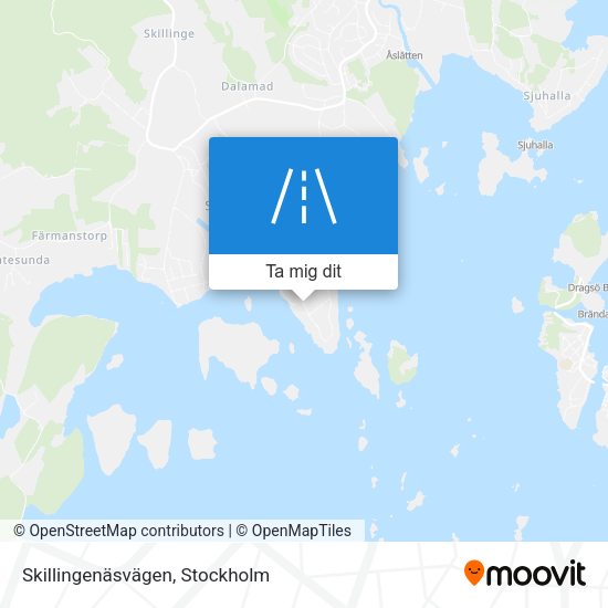 Skillingenäsvägen karta