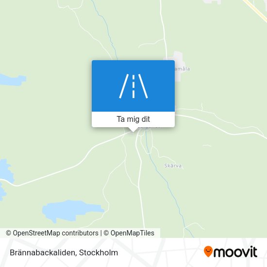 Brännabackaliden karta