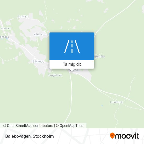 Balebovägen karta