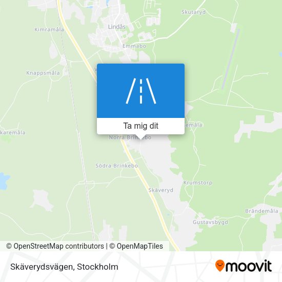 Skäverydsvägen karta