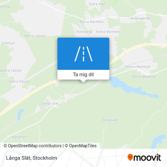 Långa Slät karta