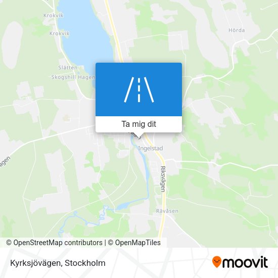 Kyrksjövägen karta