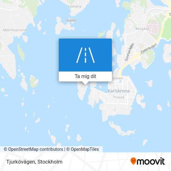 Tjurkövägen karta