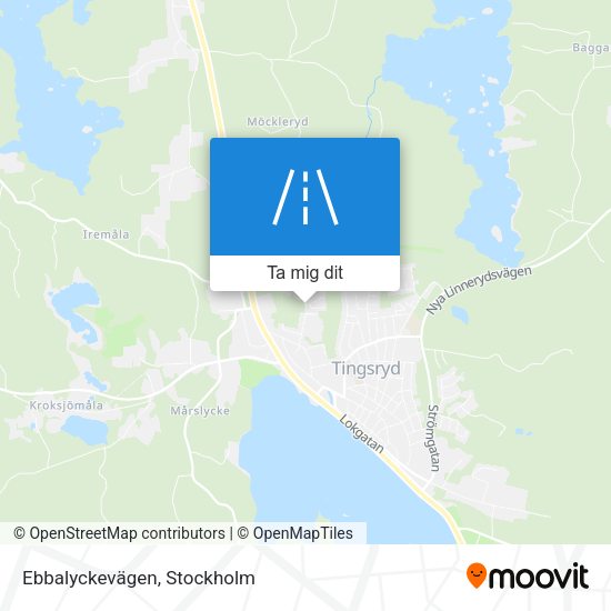 Ebbalyckevägen karta
