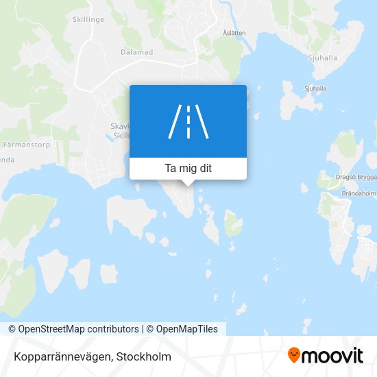 Kopparrännevägen karta