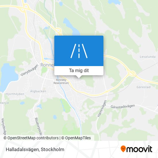 Halladalsvägen karta