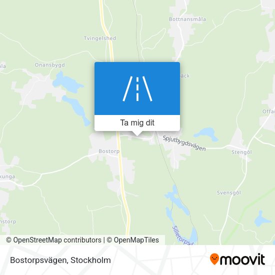 Bostorpsvägen karta