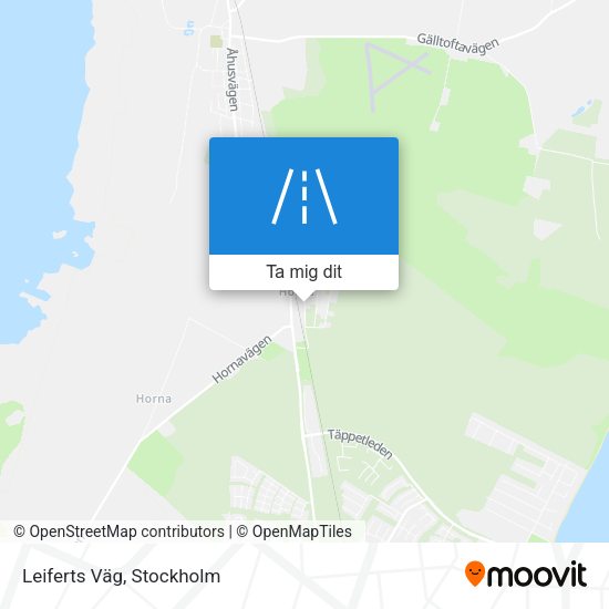 Leiferts Väg karta