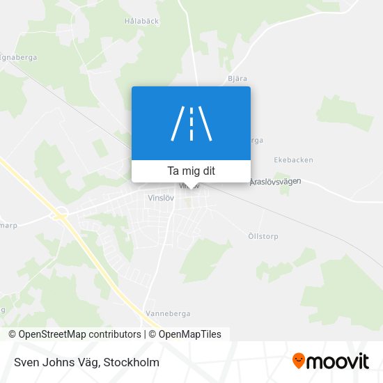 Sven Johns Väg karta
