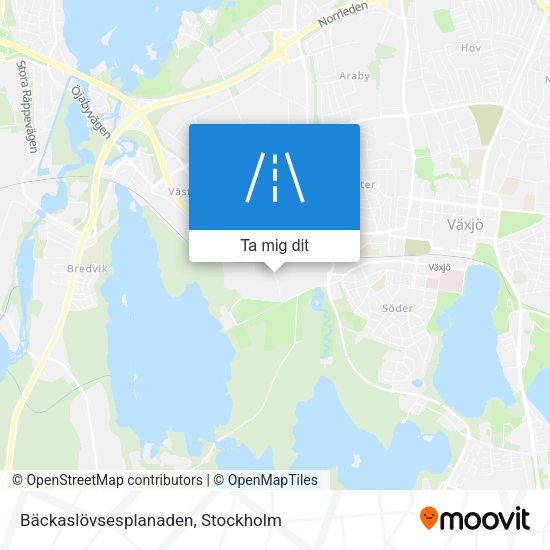 Bäckaslövsesplanaden karta