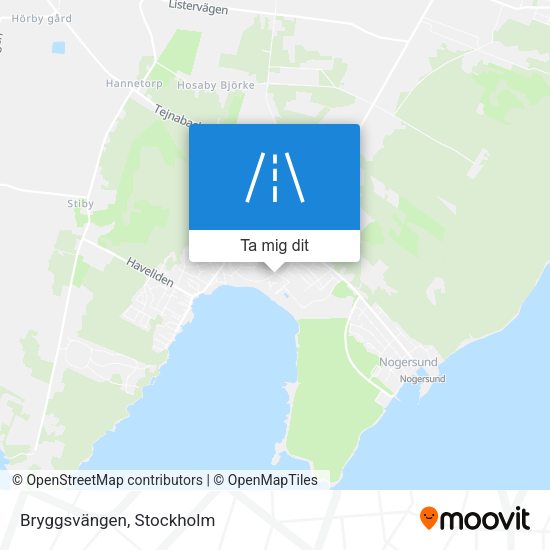 Bryggsvängen karta