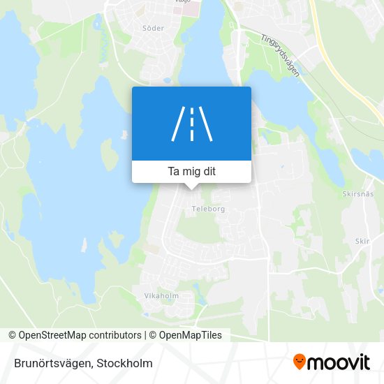 Brunörtsvägen karta