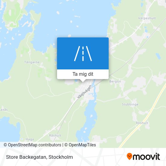 Store Backegatan karta