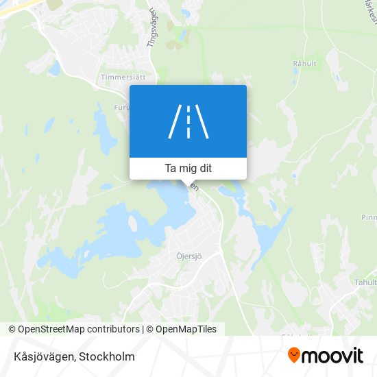 Kåsjövägen karta