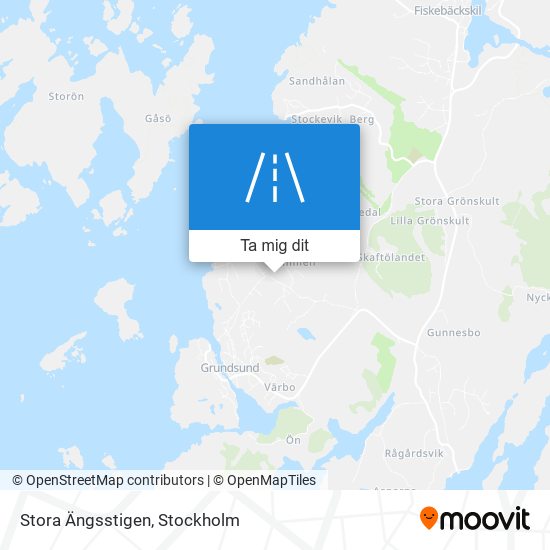 Stora Ängsstigen karta