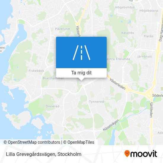 Lilla Grevegårdsvägen karta