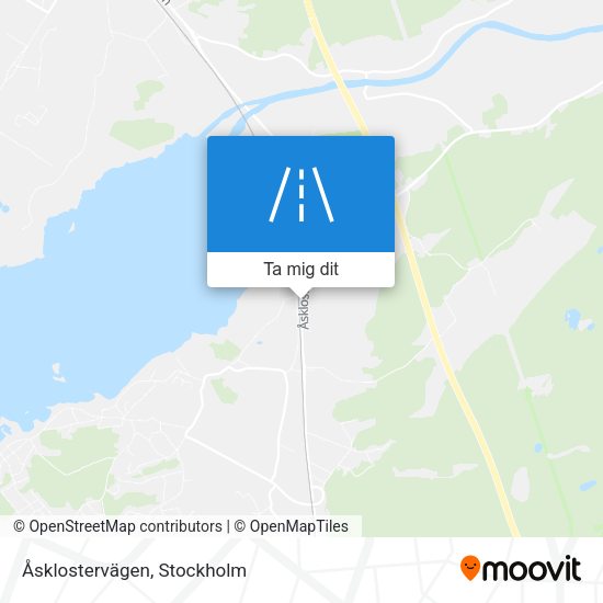 Åsklostervägen karta