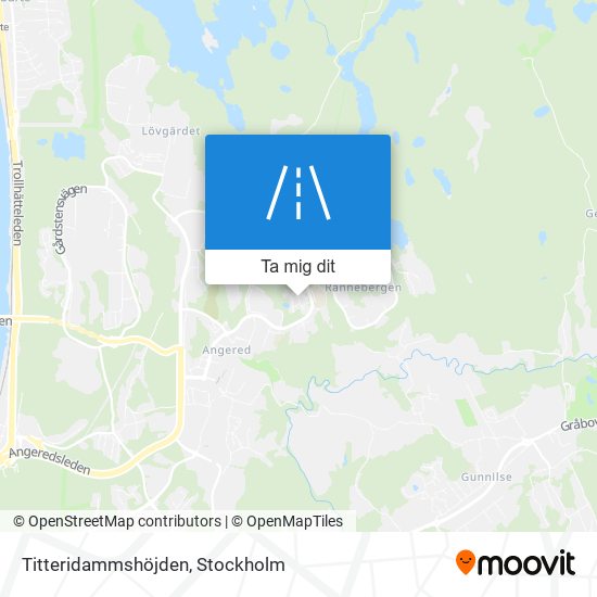 Titteridammshöjden karta