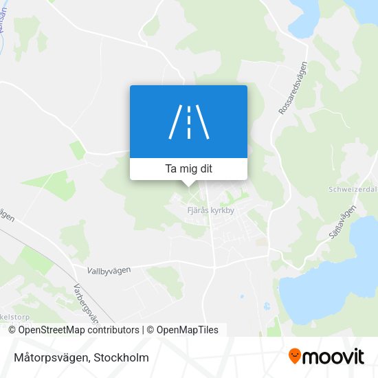 Måtorpsvägen karta