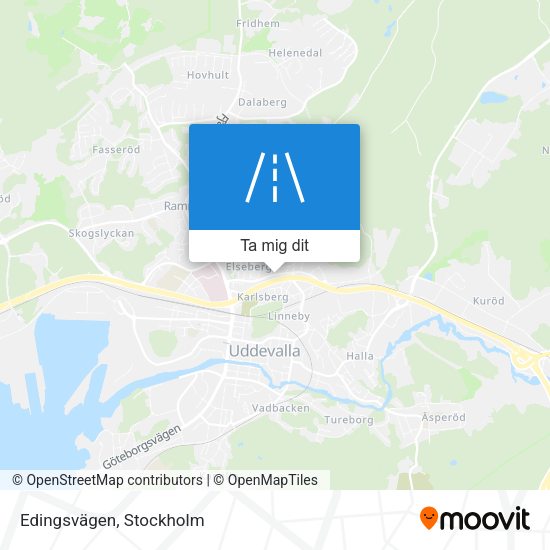 Edingsvägen karta