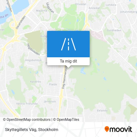 Skyttegillets Väg karta