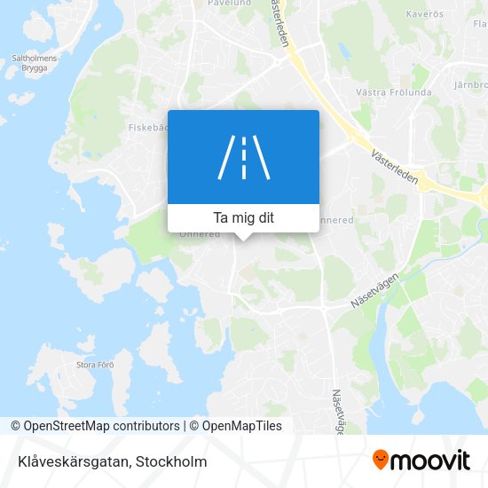 Klåveskärsgatan karta