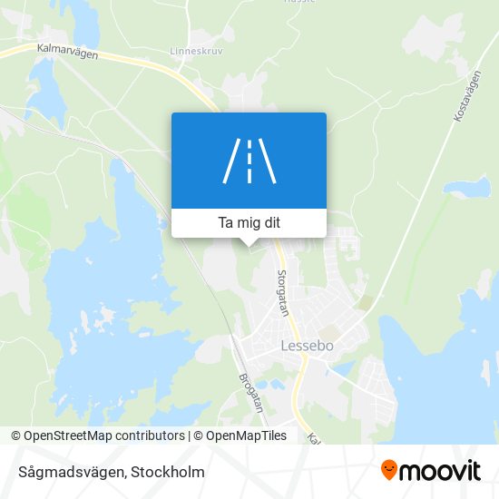 Sågmadsvägen karta