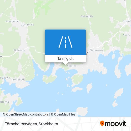 Törneholmsvägen karta