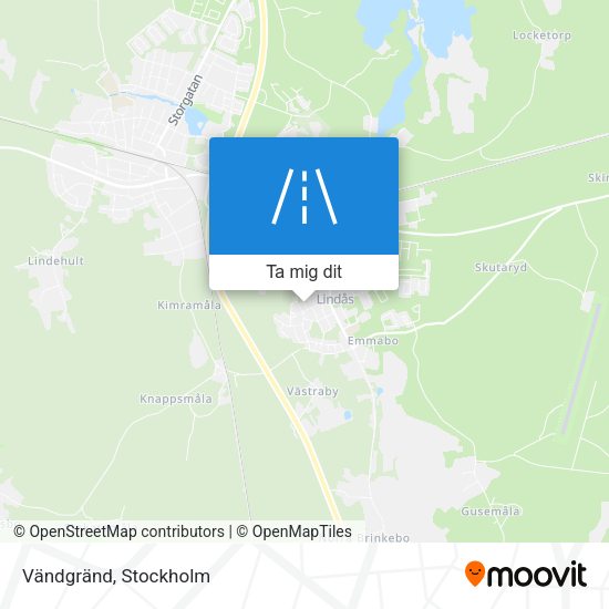 Vändgränd karta